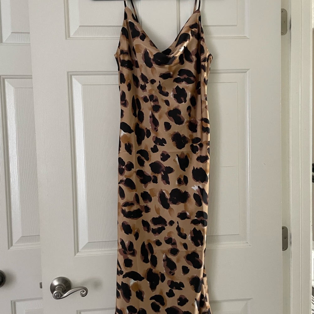 Forever 21 cheetah slip dress